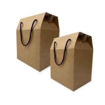 튼튼한 크라프트 끈상자 끈박스 답례품박스 답례스티커모음, 끈박스 잼 3호(5개)