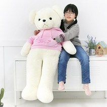도매플레이스 토이 아기 5세 핑크 유치원생일 150cm 유치원선 거실 장난감 3세 애착 7살여자아이 선물 가게 인형 대형 4살 생일 조카 러블리 생일 크리스마스 곰 아이들 후드 어린이생일 남자아이 3살 W6D96D0 어린이 테디베어 7세 봉제 두돌 작동동물인형