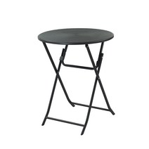 접이식 야외테이블 카페 피크닉 테라스 발코니 간이 폴딩 프렌치테이블, 다크그레이