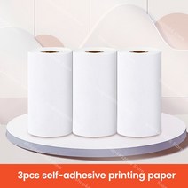 출력 미니 휴대용 열 프린터 라벨 인쇄 포켓 무선 블루투스 200 인치 당 점 안드로이드 IOS, 17 3pcs Self-adhesive