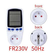 220V AC EU 디지털 LCD 전력계 소켓 와트 Kwh 에너지 미터 FR 미국 영국 AU BR 측정 콘센트 전력 분석기, CHINA, FR 230V 50HZ