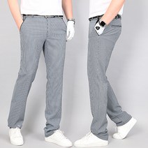 가우리 NG 잔체크 스판 히든밴딩 남성 골프 팬츠