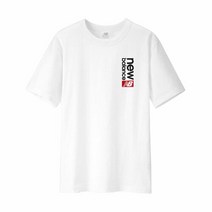 뉴발란스 NB 클래식 스포츠 반팔티 화이트 남자 면티 티셔츠 MT21902-WT