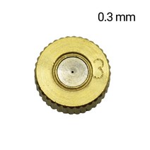 316 수나사 황동 미니 미스트 노즐 저압 분무 시스템 분무기 냉각 소독 조경 노즐 5 pcs, 0.3mm