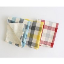 콘텍스(KONTEX) 블록체크 가제타올(3Color), 03. 레드