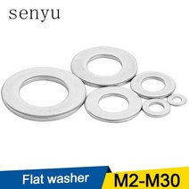 고무오링 패킹 실리콘 오링 고무링 1/100pcs 플랫 와셔 M2 M2.5 M3 M4 M5 M6 M8 M10 스테인레스 스틸 일반, 16 M5  100pcs