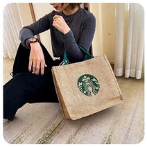 스타벅스 린넨 토트 에코백 피크닉백 크로스백 대형가방