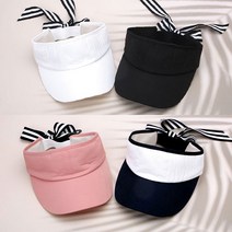 골프썬캡 여성 햇빛차단 스포츠 테니스 뒷면밴드형 여름 모자, 곤색