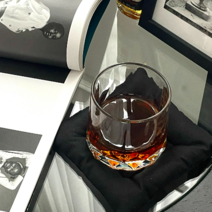 알콜리카 고급 스월링잔 언더락 온더락 위스키 양주 잔, 받침대포함1개세트, 1세트
