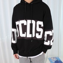 빅브로 남자 빅사이즈 투톤 싸이먼 오버핏 후드티 티셔츠