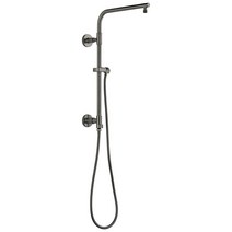 DELTA FAUCET 58810KS Column18 라운드 샤워 기둥 액세서리 없음 블랙 스테인리스 3597735369, Without Accessories, Without Lumicoat