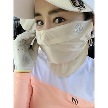 휴스토니 백화점 판매 1위 쿨 냉감 골프 마스크 H2 고급 원단 자외선 차단 마스크