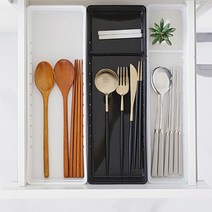코스트코 국산 키친 커트러리 트레이 싱크대 서랍 수저 조리도구 칸칸정리함 주방 인테리어, 화이트 와이드