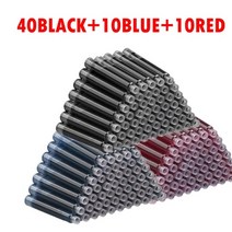 만년필 잉크 세트만년필 잉크 세트33pcs 세트 학교 학생 펜 교체 가능 세트, 40개10개10개
