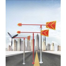 야외 풍속기 스텐 야광 풍향기 산업용 대형 옥외 지붕, 2m + 브래킷 반사형