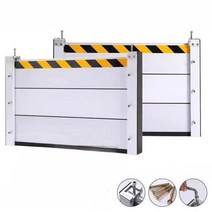 차수판설치 알루미늄 휀스 태풍대비 내부 홍수 차수벽 차수막 주차장 방수판 이동식 벽, 알루미늄합금/스테인리스워터플랩-견적참조