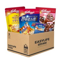 켈로그 BEST 시리얼 4종 모음 B (콘푸로스트 아몬드푸레이크 첵스초코마시멜로), 1개, 1.03kg