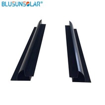 강력 솔리드 ABS 브래킷 66cm 더 긴 측면 태양 전지 패널 마운트 캐러밴 모터 홈 RV용 1 세트, 1.Black