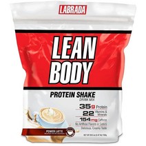 Labrada Nutrition 고단백질 식사 대체 쉐이크 - 군살없는 몸 체중 감량 및 근육 성장을 위한 유청 단백질 파우더 초콜릿 땅콩 버터 1.1kg, 2.47파운드(1팩)_파워라떼