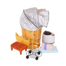 족욕통 훈증 발을씻다 물에 담그다 다리 하이 다크 부인과 가열 가정용 항온 찜질 우드 2732715578, 60 통 _훈증기 _훈증 컵 _항온기