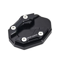오토바이 사이드 스탠드 YAMAHA NMAX155 N MAX NMAX 155 125 NMAX125 킥 플레이트 확장 풋 패드베이스, MT125 - Black