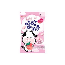 롯데 [캔디]말랑카우 딸기 79g 간식 다이어트 심심풀이 어른들, 5개