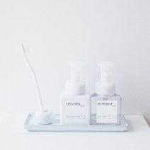 뉴앤룩 사각 거품용기 핸드워시 공병, 투명 250ml, 1개