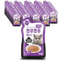 테비 쮸루쮸루플러스 고양이간식 33g, 게살, 48개