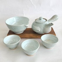 분청 장석유 3인 다기세트