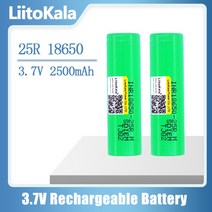 Liitokala original new brand 18650 2500mah 충전식 배터리 3.6v inr18650 25r m 20a 방전 핫, 1개