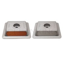 스마트 도로표지병 백색 양면 130 x 110 x H30 낱개, 1개