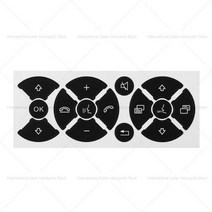 벤츠 자동차 핸들 스위치 버튼 수리 스티커 블랙 C E G 20072014 안티 스크래치, 1 Pcs