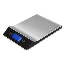 주방 저울 15Kg1g 무게 식품 커피 저울 스마트 전자 디지털 저울 요리 및 베이킹 용 스테인레스 스틸 디자인, 없음, 없음, Black+5Kg