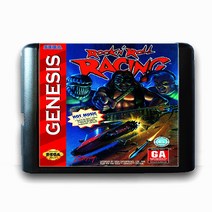 [게임제품] Rock N39Roll Racing-16 비트 Sega MD 게임 카드 제네시스 US PAL 버전 비디오 콘솔용 메가 드라이브 용, [01] US PAL SHELL, 01 US PAL SHELL