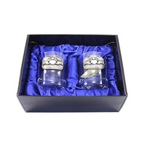 정품 Mullingar 백랍 Claddagh 위스키 유리 선물 세트