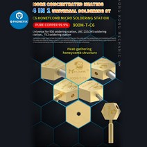 납땜키트 납땜인두기세트 pcb기판 인두세트Mechanic-900M-T-C6 마이크로 납땜 스테이션 BGA PCB 팁 가열 IC, 한개옵션0