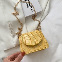 홈인박스 악어패턴 체인 미니백