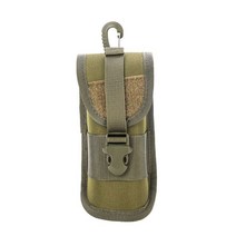 [캠핑하비]야외 사냥 선글라스 가방 사냥 안경 케이스 군사 몰리 전술 안경 파우치 캠핑, 아미 그린