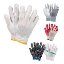 면장갑 색사 반코팅 PU 기사 작업용 공사장 주유소, 11 PU팜피트 백색 수입 L, 100세트