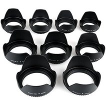 49mm 52mm 55mm 58mm 62mm 67mm 72mm 77mm 82mm 꽃 렌즈 후드 캐논 니콘 카메라 소니 카메라 렌즈