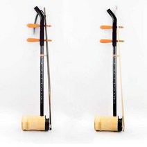 취미용해금 전통 현악기 아쟁 입문 초보자 연습 얼후, 나일론 활이 달린 검은색 원통형 얼후