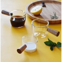 홈 카페 내열 유리 미니 에스프레소 시럽 커피 샷 잔 컵 소스볼 바리스타 도구, 2에스프레소샷잔100ml