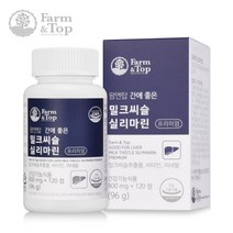 팜엔탑 간에 좋은 밀크씨슬 실리마린 프리미엄 800mg 120정 1개월분 간 건강에 도움