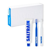 [솔트레인] 덴탈키트 블루(치약1개+칫솔2개), 블루, 색상:블루