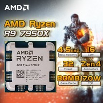 AMD-새로운 Ryzen 9 7950X CPU e스포츠 게임 성능 프로세서 16 코어 3, 한개옵션0
