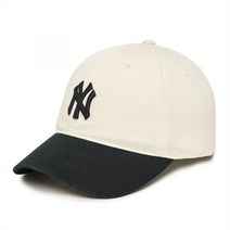 [국내매장판]MLB모자 배색 언스트럭쳐 볼캡 NY Black 블랙 3ACPX013N-50BKS