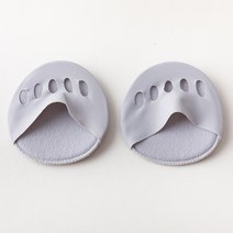 평발깔창 1쌍 5 발가락 앞발 패드 여성용 하이힐 하프 인솔 코튼 보이지 않는 양말 안티 통증 미끄럼 방지