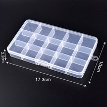 우체통 다세대우편함 전원주택 인테리어 미니 플라스틱 사각형 상자 반투명 포장 방진 내구성 강한 보석 보관 케이스 컨테이너, [18] 18