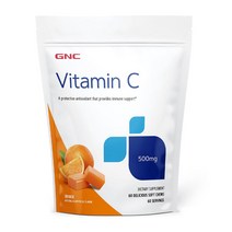 지엔씨 비타민 C 500 mg 오렌지 60 소프트츄, 3병, 60정