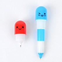 알약 캡슐 큐트 볼펜 판촉 사은품 귀여운 펜 종류선택 10개입 1세트, 기본형 10개입